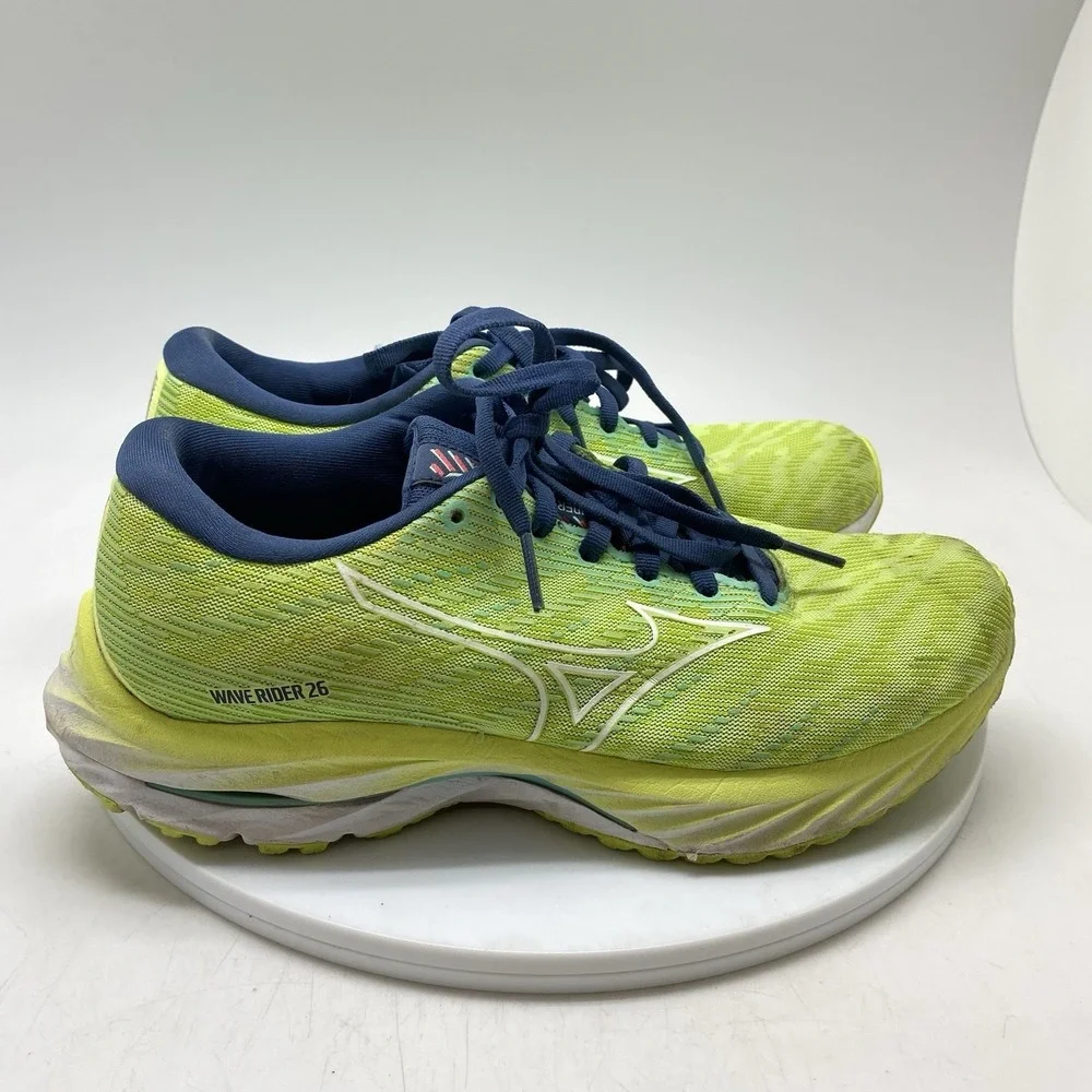 Mizuno Sneakers Womens 8 Wave Rider 26 411377 4M00 Green Running Gym Shoes